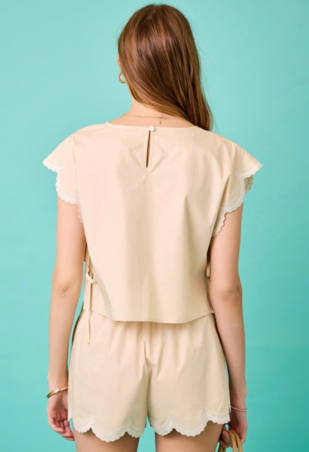 Embroidered Shirt & Shorts Set