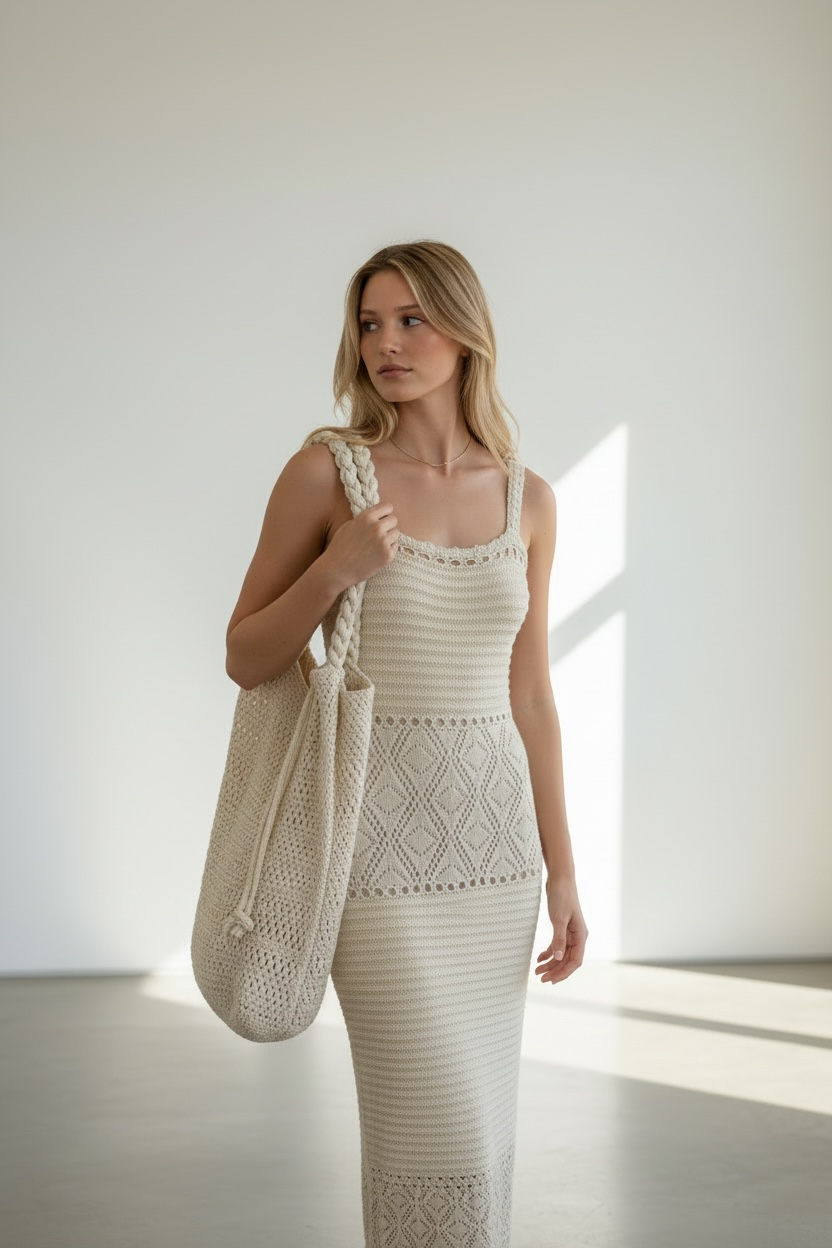 Auradoret Crochet Dress
