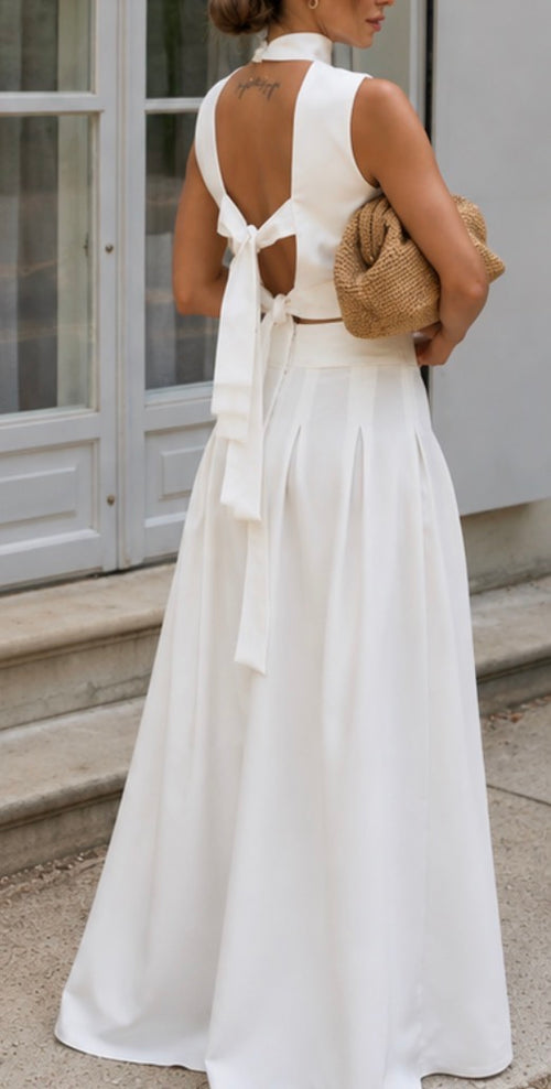 SEXY HALTER NECK SLEEVELESS SUIT