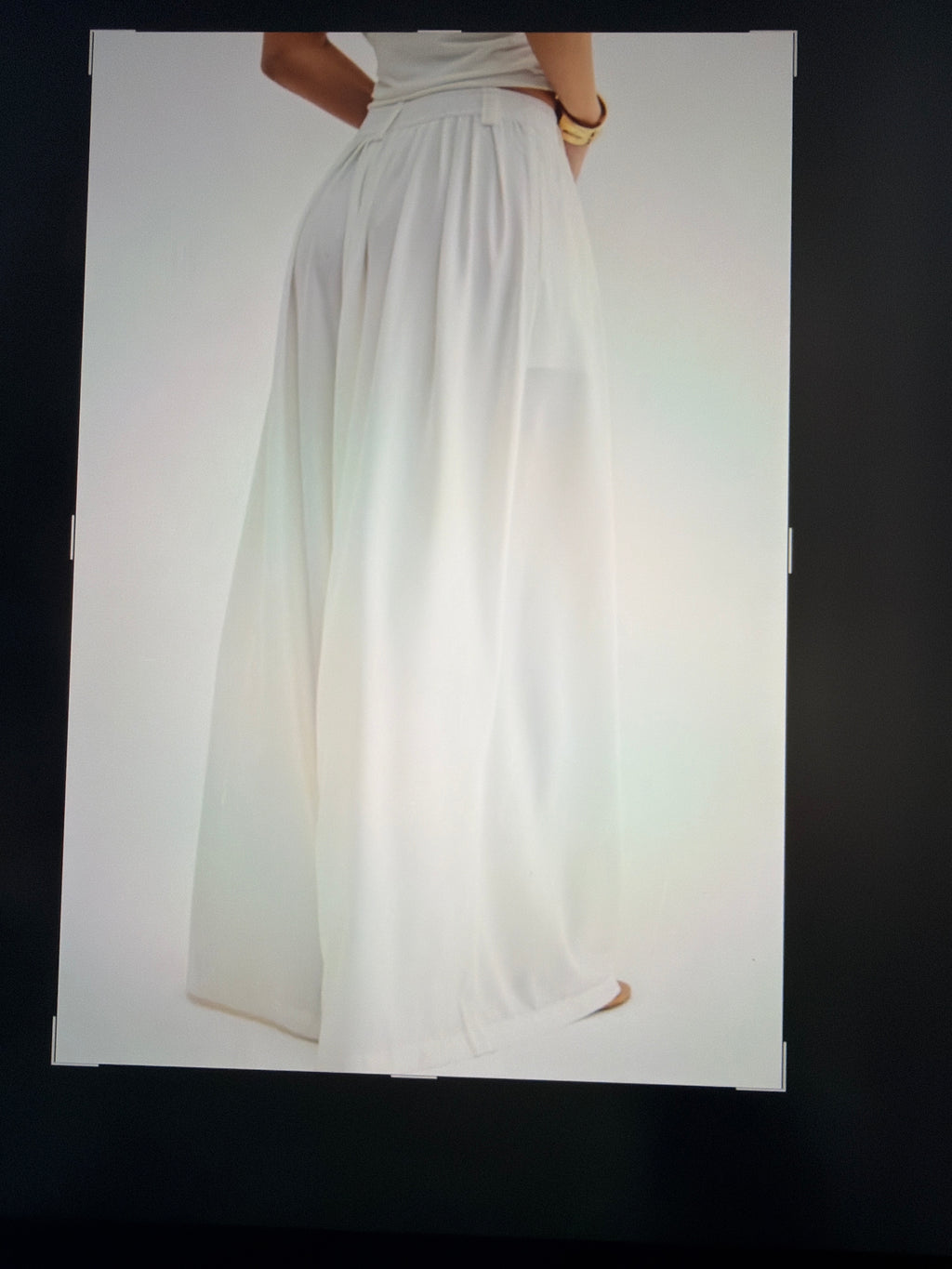 TAILORED FLOW WIDE LEG PANTS