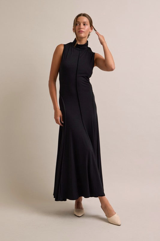 Mockneck Maxi Dress