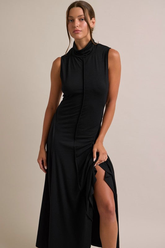 Mockneck Maxi Dress