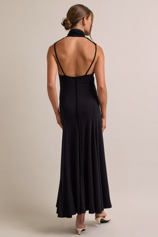 Mockneck Maxi Dress
