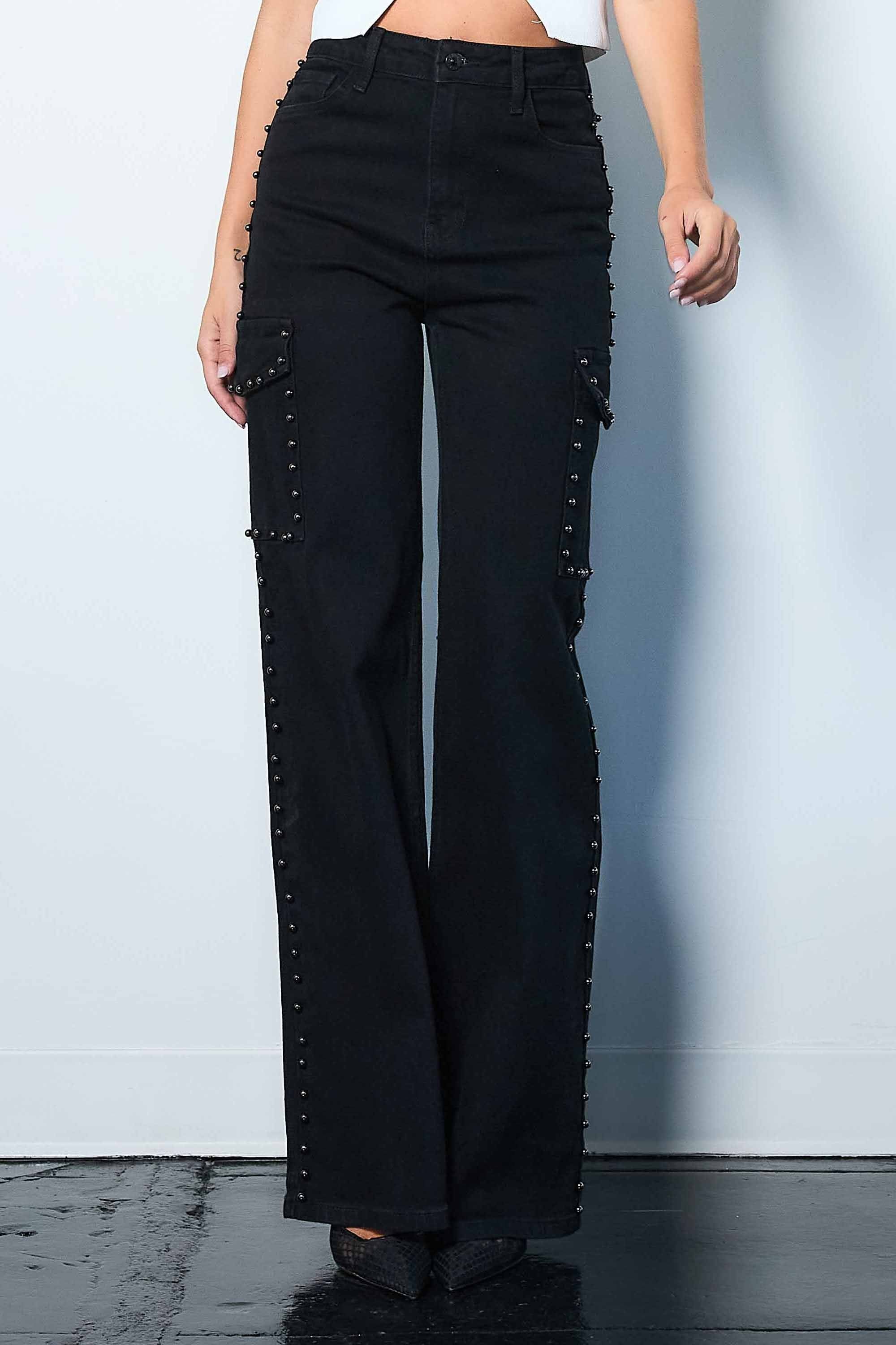Wide Leg Cargo Jeans