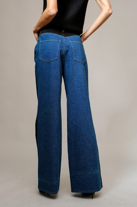 West Two Tone Denim Jeans
