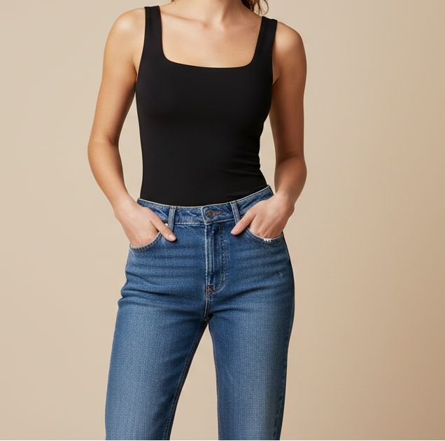 Square Neck Tank Top