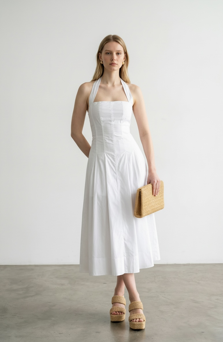 Sunline Halter Midi Dress